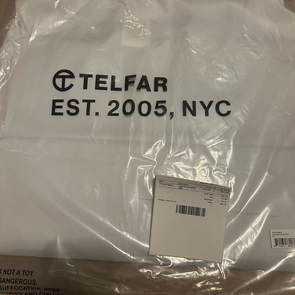 NWT Telfar Sage Shopping Bag- Large - Picture 7 of 8